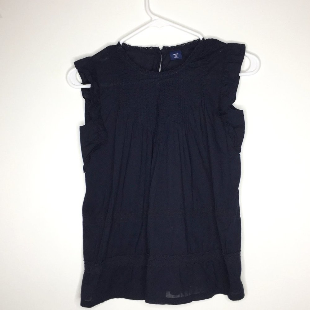 GAP short sleeve navy girl's XL (12) blouse.